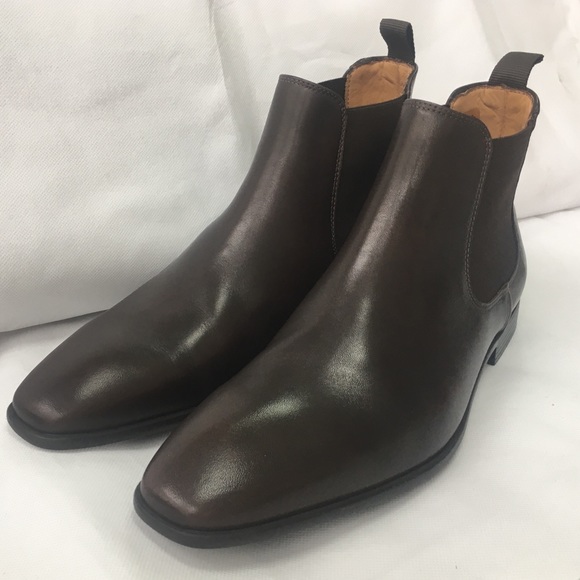 PAUL SMITH LEATHER FALCONER CHELSEA BOOTS NEW - Picture 1 of 7
